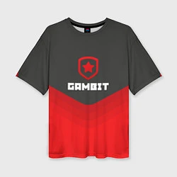 Футболка оверсайз женская Gambit Gaming Uniform, цвет: 3D-принт