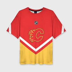 Женская футболка оверсайз NHL: Calgary Flames