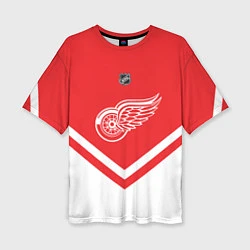 Женская футболка оверсайз NHL: Detroit Red Wings