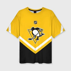 Женская футболка оверсайз NHL: Pittsburgh Penguins