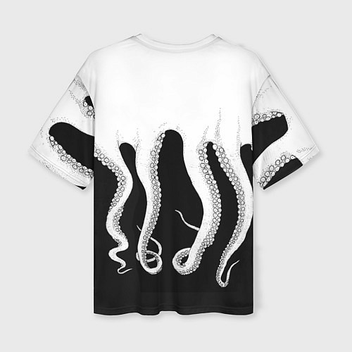 Женская футболка оверсайз Octopus / 3D-принт – фото 2