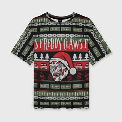 Женская футболка оверсайз Freddy Christmas