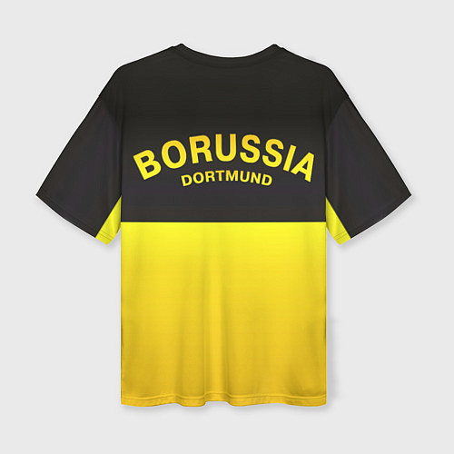 Женская футболка оверсайз Borussia Dortmund FC / 3D-принт – фото 2