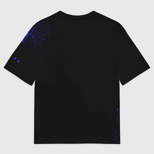 Женская футболка оверсайз Titan: Black collection / 3D-принт – фото 2