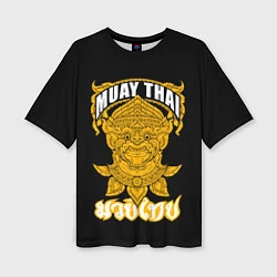 Женская футболка оверсайз Muay Thai Fighter