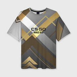 Женская футболка оверсайз Cs:go - Bronze Deco Бронзовая декорация 2022