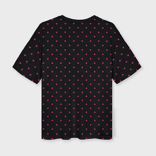 Женская футболка оверсайз Треугольная геометрия / 3D-принт – фото 2