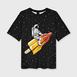 Женская футболка оверсайз Сладкая ракета