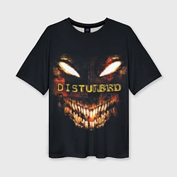 Женская футболка оверсайз Disturbed Demon