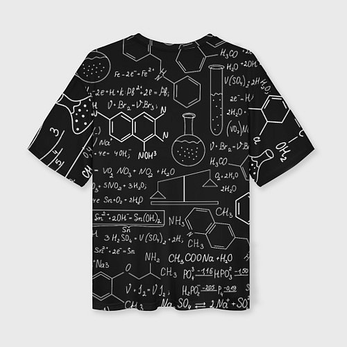 Женская футболка оверсайз Химия / 3D-принт – фото 2