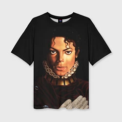 Женская футболка оверсайз Король Майкл Джексон