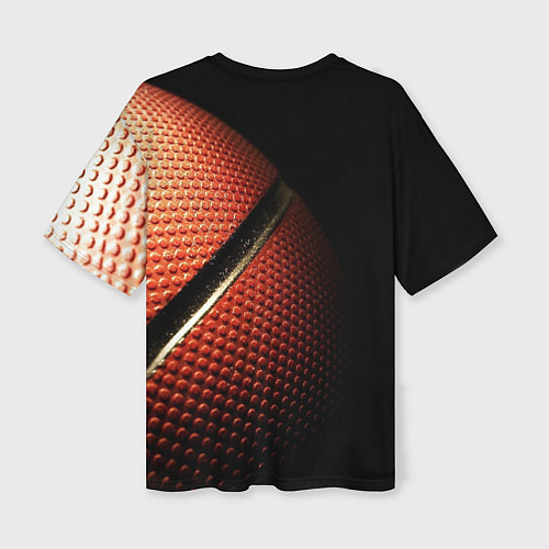 Женская футболка оверсайз Баскетбольный мяч / 3D-принт – фото 2