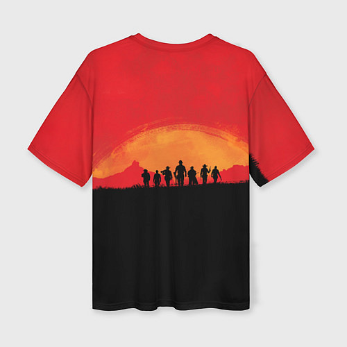 Женская футболка оверсайз Red Dead Redemption 2 / 3D-принт – фото 2