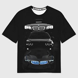 Футболка оверсайз женская BMW - models, цвет: 3D-принт