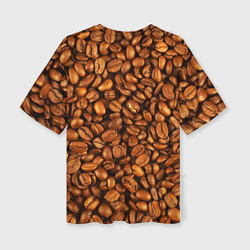 Женская футболка оверсайз Keep Calm & Drink Coffee / 3D-принт – фото 2