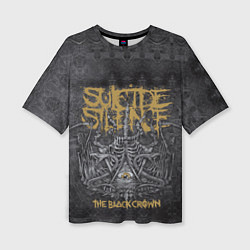 Женская футболка оверсайз Suicide Silence: The Black Crown