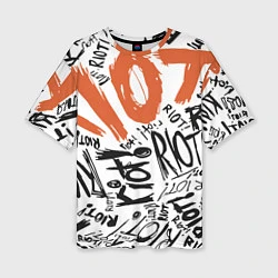 Женская футболка оверсайз Paramore: Riot