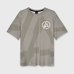 Женская футболка оверсайз Linkin Park: Grey style