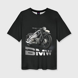 Женская футболка оверсайз Мотоцикл BMW