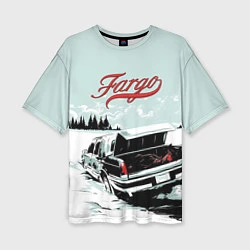 Женская футболка оверсайз Fargo Car