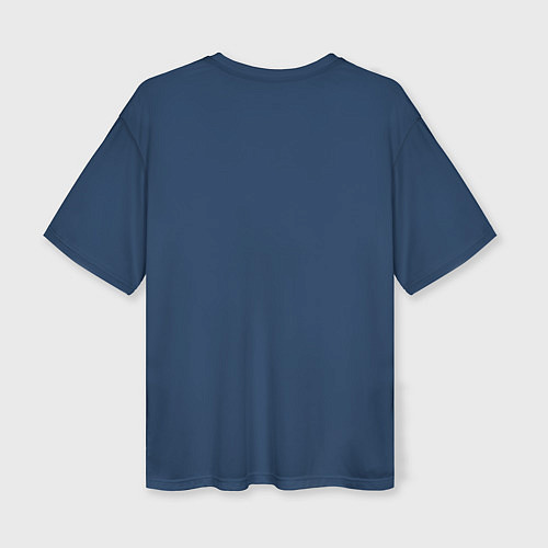 Женская футболка оверсайз PSG FC: Blue / 3D-принт – фото 2