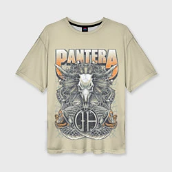 Женская футболка оверсайз Pantera: Wild Goat