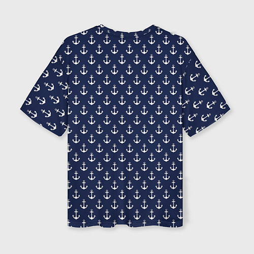 Женская футболка оверсайз Морские якоря / 3D-принт – фото 2