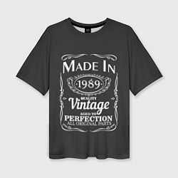 Женская футболка оверсайз Сделано в 1989