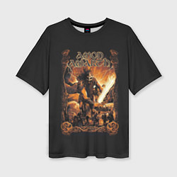 Женская футболка оверсайз Amon Amarth: Dark warrior