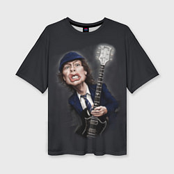 Женская футболка оверсайз AC/DC: Guitarist