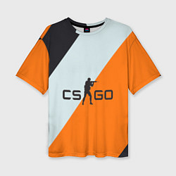 Женская футболка оверсайз CS:GO Asiimov Lines