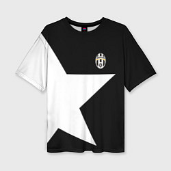 Футболка оверсайз женская FC Juventus: Star, цвет: 3D-принт