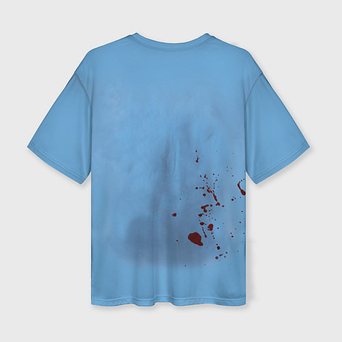 Женская футболка оверсайз Костюм врача кровь / 3D-принт – фото 2