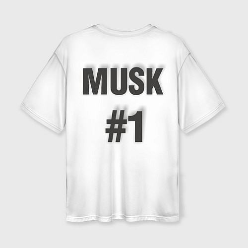 Женская футболка оверсайз Илон Маск / 3D-принт – фото 2