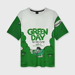 Женская футболка оверсайз Green Day: The early years