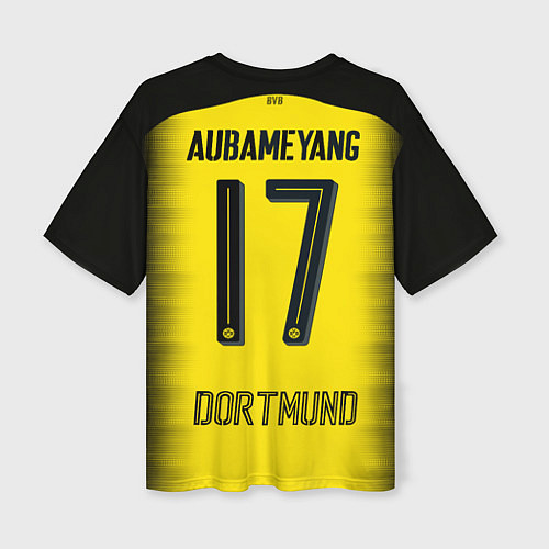 Женская футболка оверсайз BVB FC: Aubameyang Away 17/18 / 3D-принт – фото 2