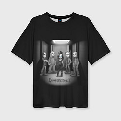 Женская футболка оверсайз Evanescence Band