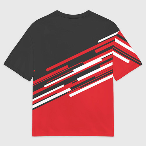 Женская футболка оверсайз Man UTD FC: Sport Line 2018 / 3D-принт – фото 2