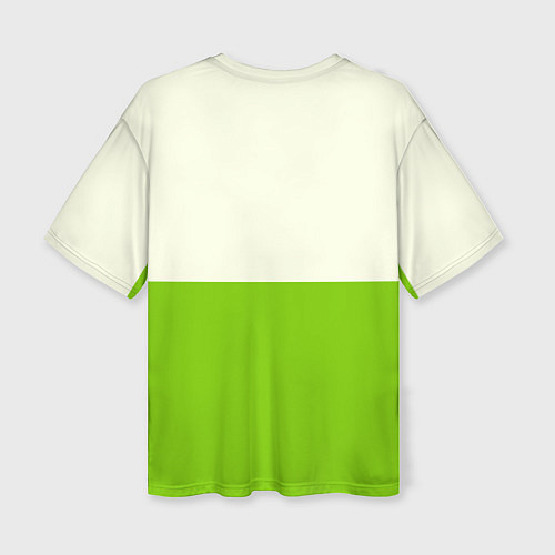 Женская футболка оверсайз Символ теннисиста / 3D-принт – фото 2