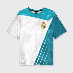 Женская футболка оверсайз FC Real Madrid: Abstract