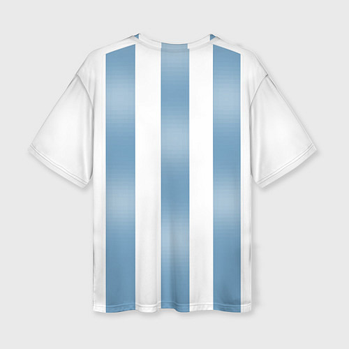 Женская футболка оверсайз Сборная Аргентины: ЧМ-2018 / 3D-принт – фото 2
