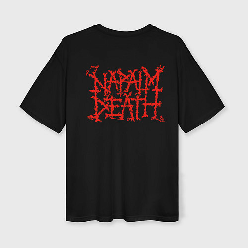 Женская футболка оверсайз Napalm Death / 3D-принт – фото 2