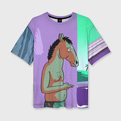 Женская футболка оверсайз BoJack