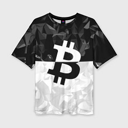 Женская футболка оверсайз Bitcoin: Poly Style