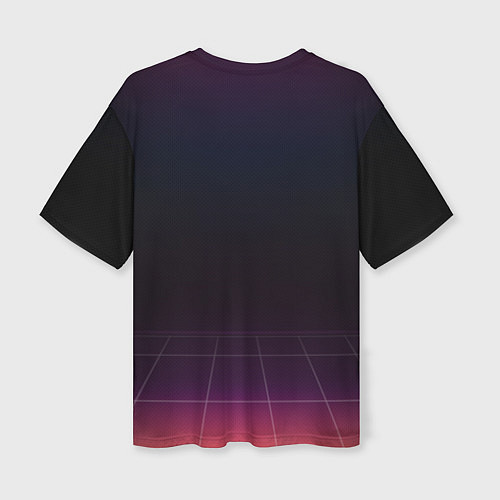 Женская футболка оверсайз New Retro Wave / 3D-принт – фото 2