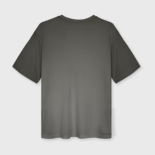 Женская футболка оверсайз Хаски / 3D-принт – фото 2