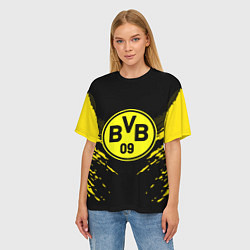 Футболка оверсайз женская Borussia FC: Sport Fashion, цвет: 3D-принт — фото 2