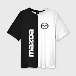 Женская футболка оверсайз Mazda B&W