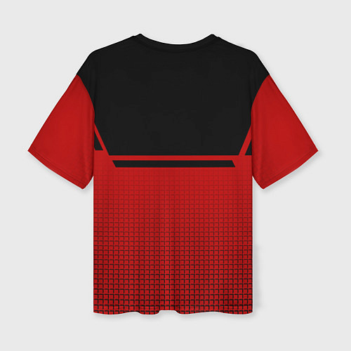Женская футболка оверсайз USSR: Black Sport / 3D-принт – фото 2