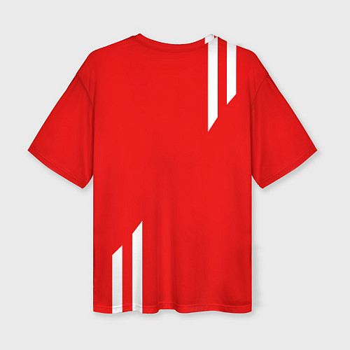Женская футболка оверсайз USSR: Red Sport / 3D-принт – фото 2